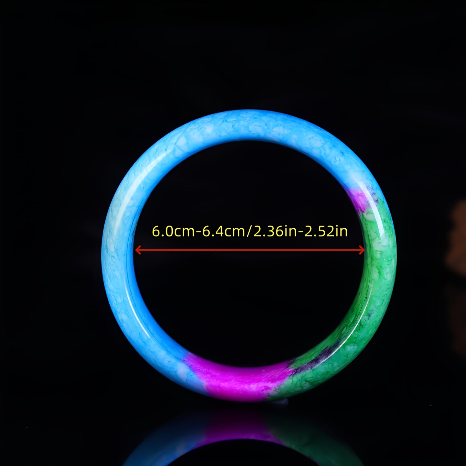 Wide Fashion Natural Stone Bracelet, Unisex Design